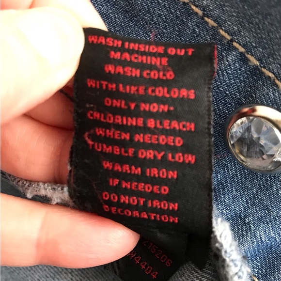 Earl Denim Jean Jacket with Rhinestones - Picture 7 of 8